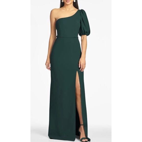 Sachin + Babi Dresses & Skirts - Sachin & Babi - Emerald green Nadia Gown - One shoulder size 22W